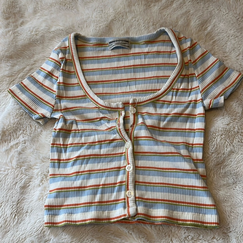 Urban Outfitters Small Women’s Striped Crop Top